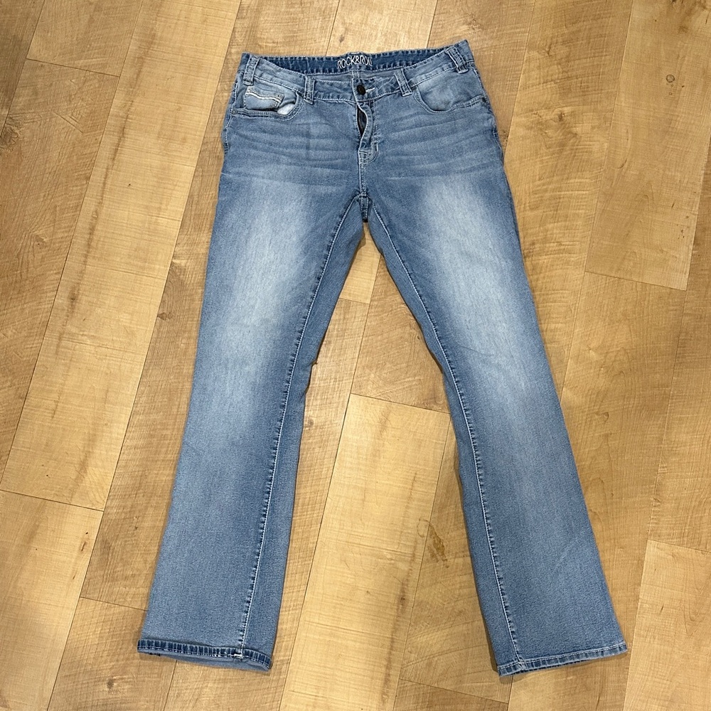 Rock & Roll Cowgirl Women's Blue Boot Cut Jeans